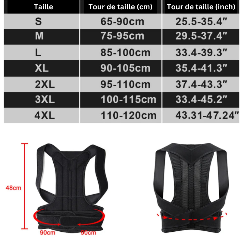 BackBelt™ - Redresseur De Dos Alliant Confort & Polyvalence